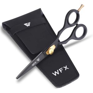 Professionele Kappersschaar voor Haar Styling - Ergonomische en Verstelbare Haarknipschaar voor Mannen en Vrouwen (Zwart)