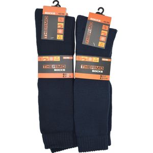 Intersocks - Thermosokken heren lang - Multipack 4 paar - 43/46 - marine - SKI