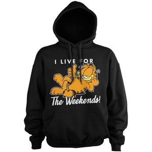 Garfield Live For The Weekend Big Tall Hoodie VIA-33-GAR005-H52-14 Black-3XL