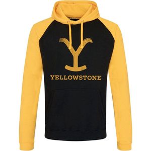 Yellowstone Hoodie/trui -XL- Yellowstone Zwart/Geel