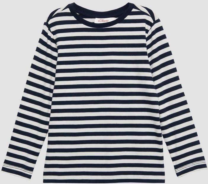 s.Oliver - Junior - T-shirt - Gestreept - Lange Mouw - Ronde Hals