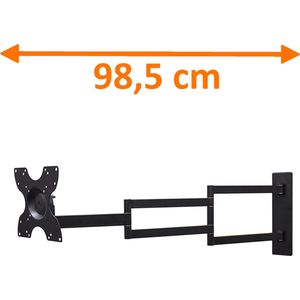 DQ Wall-Support Rotate XL Black 98,5 cm TV Beugel