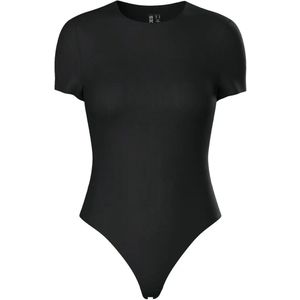 Pieces - PCADINA - Body - Korte Mouw - Glad - Zwart