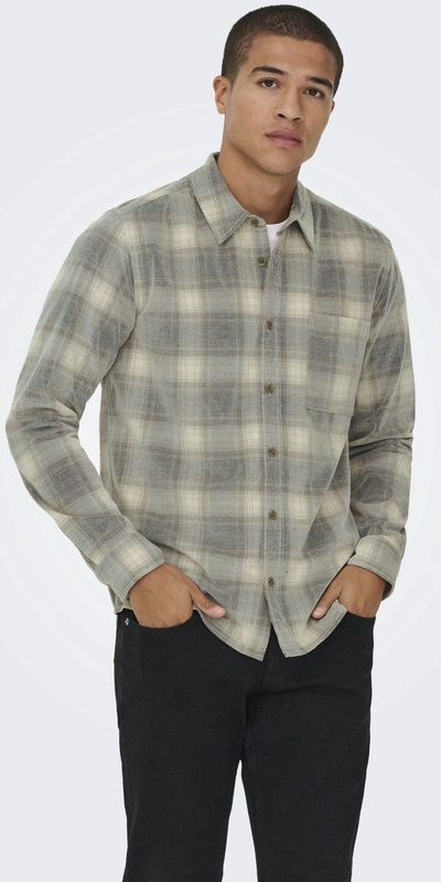ONLY&SONS - ONSWILLIAM CORD LS SHIRT - Heren - Overhemden