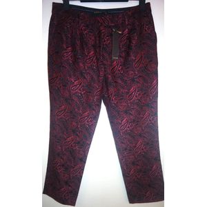 Supertrash Pantalon Velvet Red - Maat 42