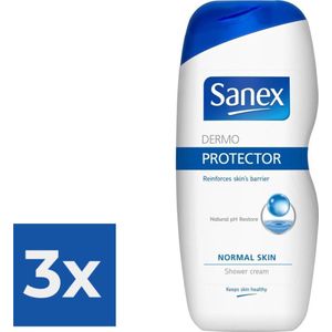 Sanex Dermo Protector Douchegel 250 - Voordeelverpakking 3 stuks
