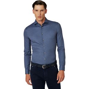 Overhemd Desoto Luxury blauw stretch
