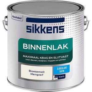 Sikkens Binnenlak - Verf - Zijdeglans - Mengkleur - Bloesemwit - 2,5 liter