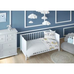 Katoenen Kussensloop 70x80cm Blauw Beren Kinderen met Rits