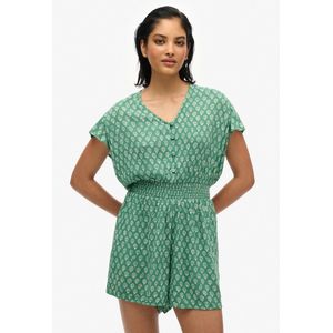 Superdry Printed Playsuit Groen XS Vrouw
