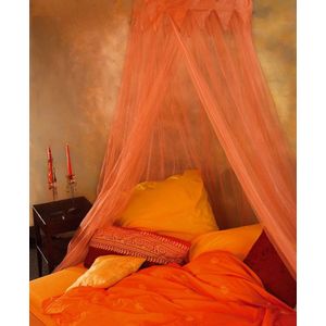 Klamboe Orient Terra Cotta - Klamboes - Geschikt voor 1 en 2-Persoons Bedden - Romantische Uitstraling