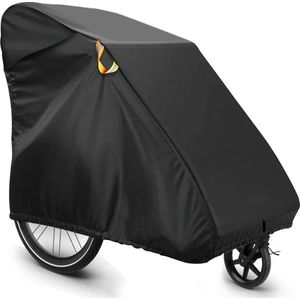 Opvouwbare garage voor fietskar Universele hondentrailer Belading Trailerhoes Waterdichte dekzeilhoes Vorst- en stofdicht 600D Oxford Regenhoes voor buitenfietsaccessoires (140 x 88 x 92 cm)