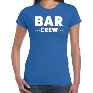 Bellatio Decorations Bar Crew t-shirt voor dames - personeel/staff shirt - paars XXL