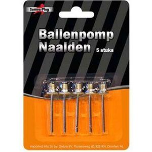 Ballenpomp naalden 15 stuks - Voetbal pomp naalden