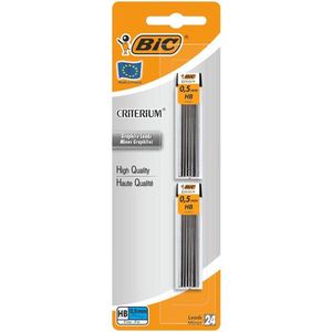 Potloodstift bic criterium hb 0.5mm | Blister a 2 stuk | 25 stuks