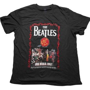 The Beatles - Our World 1967 Heren T-shirt - L - Zwart