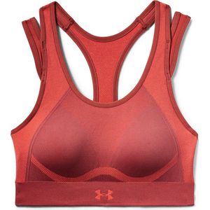 Under Armour Vanish Seamless Mid Dames Sport BH - Fractal Pink - Maat S