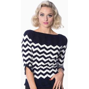 Dancing Days - Vanilla Longsleeve top - L - Blauw