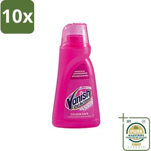 10 x Vanish Oxi Action - Veilige Kleur - Vlekkenverwijderaar Gel - Zonder Bleek - Gekleurde Was - 1 L - Grootverpakking - Vlekkenverwijderaar - Vlekkenverwijderen - Wasmiddel - Gekleurde Was - Vlekken Op Kleding