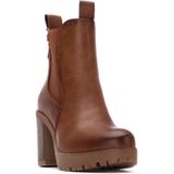 Refresh - 17320002-CAMEL - Enkellaarsjes - Bruin - Ritssluiting - Casual