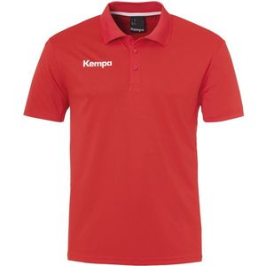 Kempa Poly Poloshirt Rood Maat 140