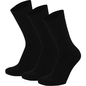 Apollo - sokken katoen dames - Sokken - Zwart - maat 35/42 - Dames sokken naadloos