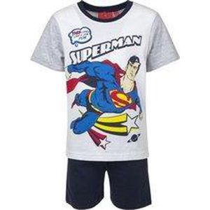 DC Superman - Shortama - Wit - Maat 104 - 4 jaar
