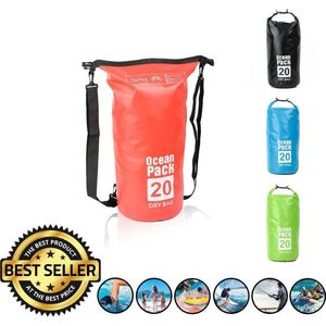 Decopatent® Waterdichte Tas - Dry bag - 20L - Ocean Pack - Dry Sack - Survival Outdoor Rugzak - Drybags - Boottas - Zeiltas - Rood