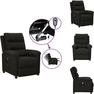 vidaXL Elektrisch Verstelbare Stoel - Zwart - 74 x 92 x 101.5 cm - Met Elektromotor - Fauteuil