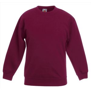 Fruit of the Loom - Kinder Classic Set-In Sweater - Rood - 152-164