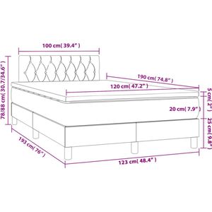 vidaXL-Boxspring-met-matras-fluweel-donkergrijs-120x190-cm