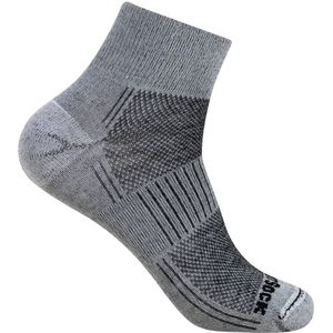 Wrightsock Coolmesh Merino Quarter - Grijs/Donkergrijs - 45-49