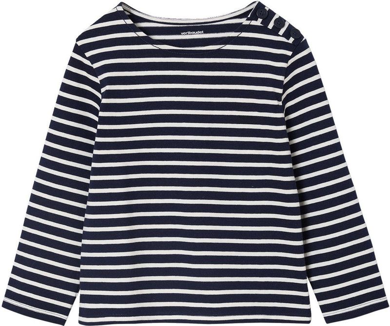 Vertbaudet - Gestreept Meisjesshirt - Lange Mouwen