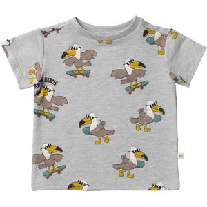 Skate Birds | Relaxed Tee met vogels | Jongens T-shirt maat 80 t/m 140