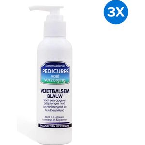 3x Samenwerkende Pedicures Voetbalsem Blauw 150ml Samenwerkende Pedicures