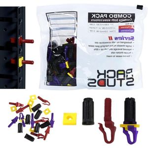 Rack Mount Oplossing II - Snelpassende Vervanging voor Cage Nuts & Schroeven - 80 Studs - 40 van Elke Maat/Kleur - 19"" Server Rack Rails - Vierkante Gaten