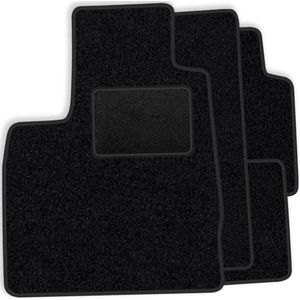 Set velours vloermatten geschikt voor Toyota Land Cruiser J150 2009- - zwarte afwerking