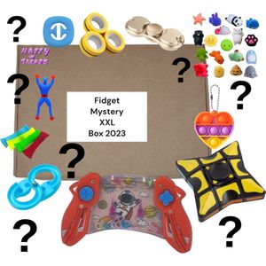 Happy Trendz® 24 DELIG XL Fidget Speelgoed Pakket - Nieuwe modellen 2023 - Mystery Toys Fidget Box - wereld van sensorisch plezier en stressverlichting met ons diverse assortiment fidget toys