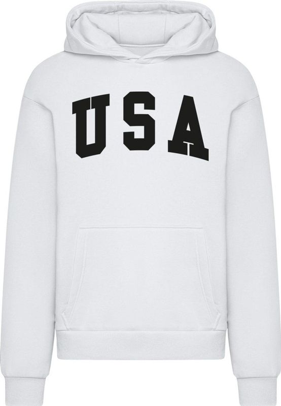 Mister Tee USA Fluffy Hoody MT3623 White-S