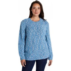 Voorgevormde trui met ronde hals in wol en alpaca