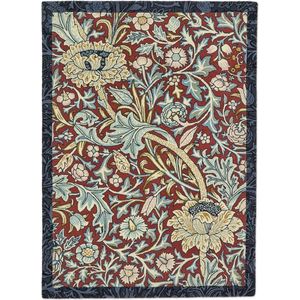 Vloerkleed Morris & Co Trent Madder Red Webbs Blue 127510 - maat 170 x 240 cm