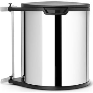 Brabantia Built-in-Bin Prullenbak - 15 liter - Brilliant Steel