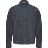 s.Oliver - Overhemd - Grafiet - Regular Fit - Lange Mouw - Visgraat