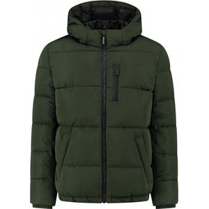 Ballin Amsterdam - Jongens Regular Fit Puffer Jas - Groen - Maat 116