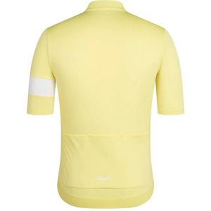 Rapha - Core Jersey - Geel Wit - Heren - Korte Mouwen