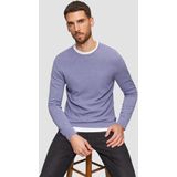 Gebreide Trui - Regular Fit - Ronde Hals - Met Logopatch