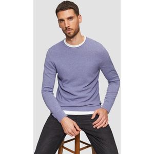 Gebreide Trui - Regular Fit - Ronde Hals - Met Logopatch