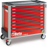 Beta - 2400S XLR9/E-XXL - Gereedschapswagen - Rood - 9 Laden - 614 Delen