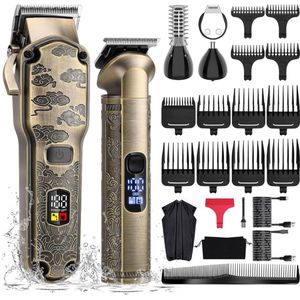 DD® Tondeuse Hoofdhaar - Haartrimmer - Tondeuse Mannen - Wasbare Trimmer met T-mes Snoerloos - 23x20x8cm - Zwart