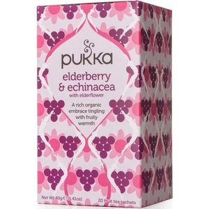 x4 Pukka Elderberry & echinacea bio 20 zakjes